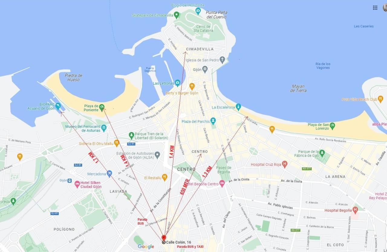 Apartamento De Colon Gijón Dış mekan fotoğraf